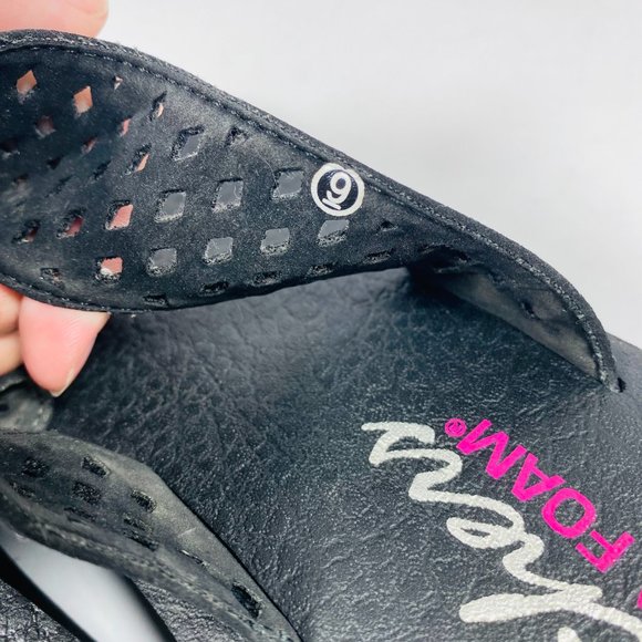 Skechers Yoga Foam Bling Flip Flop Size 9 - Picture 8 of 10